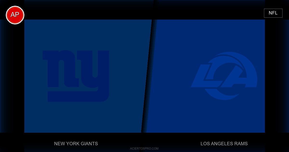 Pronosticos New York Giants vs Los Angeles Rams